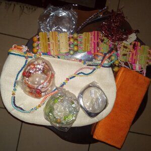 Multicolor Purse Hair Piece Belt Braclets